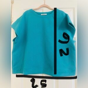 Blue Textured Women's Top